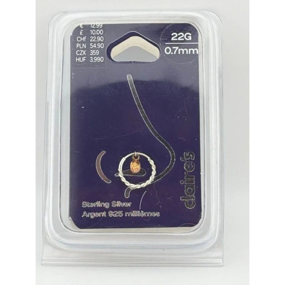 Claire’s Sterling Silver Nose Hoop Jewelry